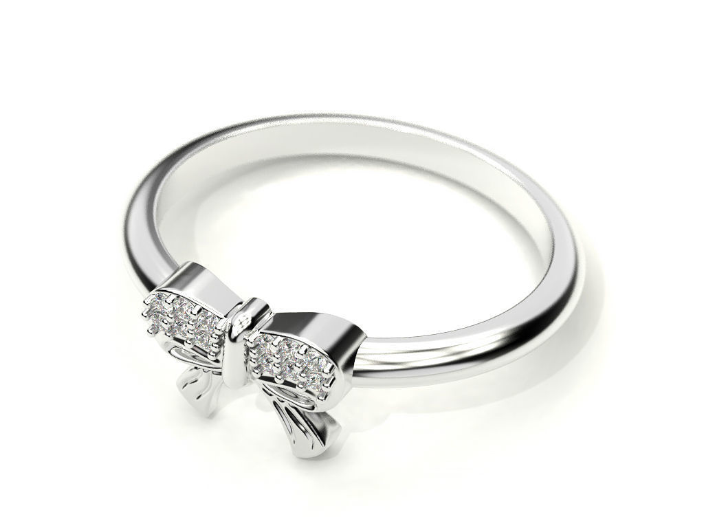 Ring bow 3D print model_7
