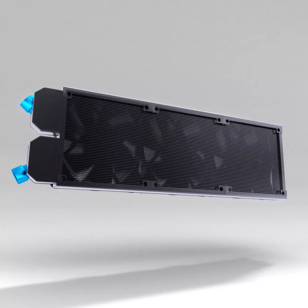 Radiator cooling panel for computer 3D model_0