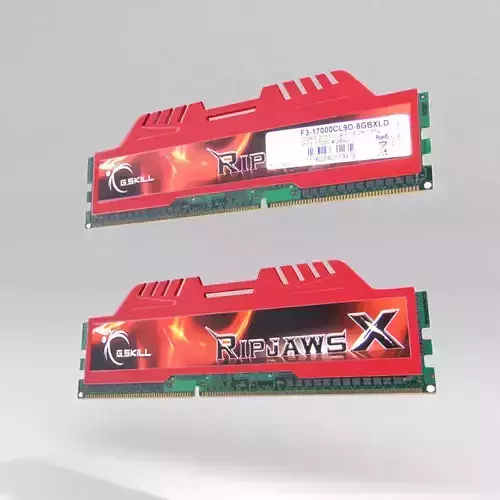 PC Ram Low-poly 3D model
