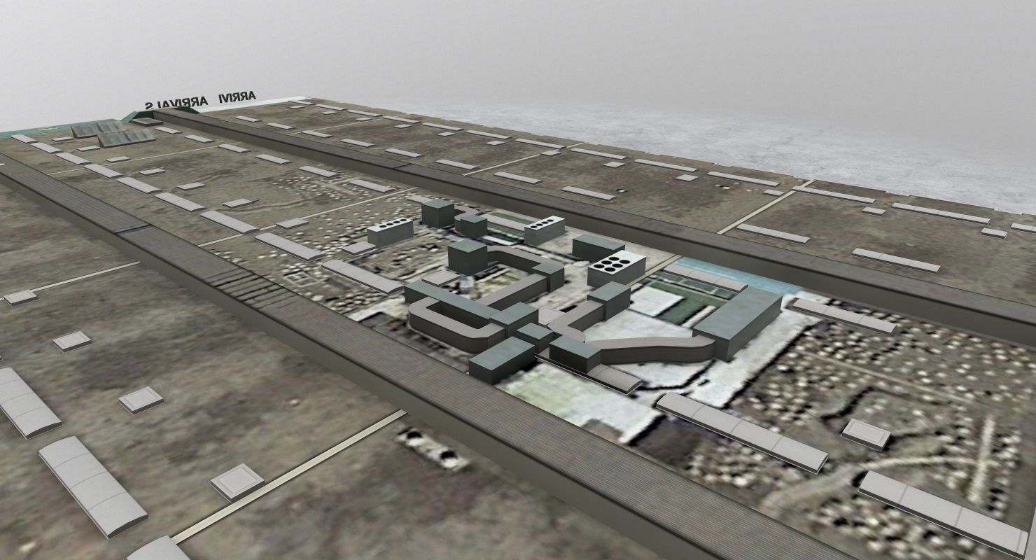 LIMC Terminal 2 Low-poly 3D model_1
