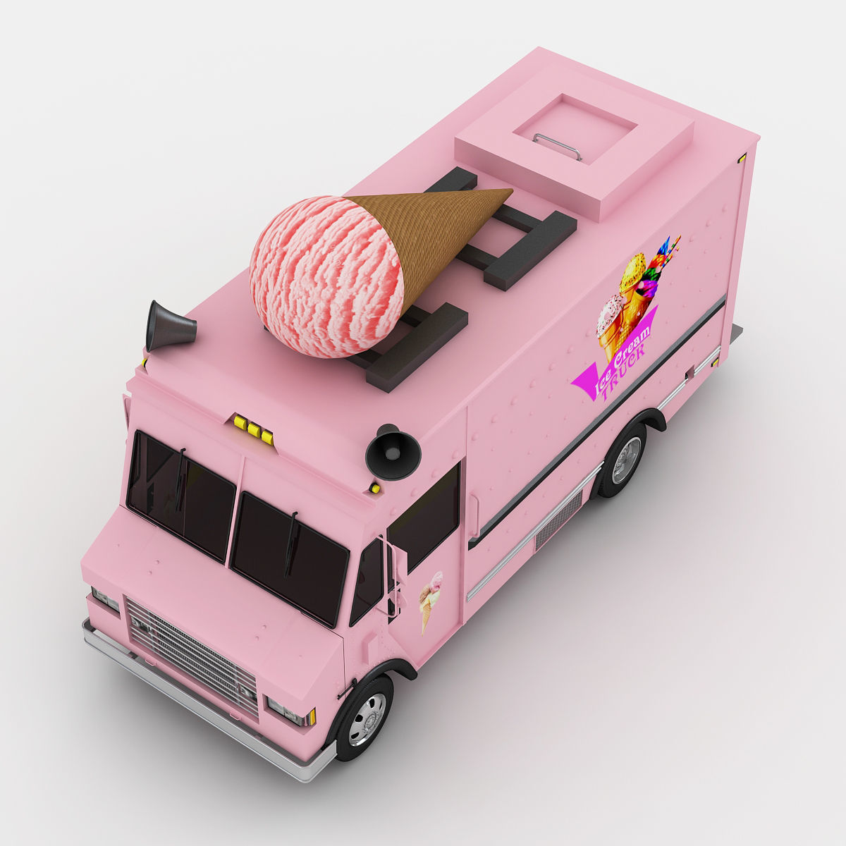 Ice Cream Truck 3 3D model_3