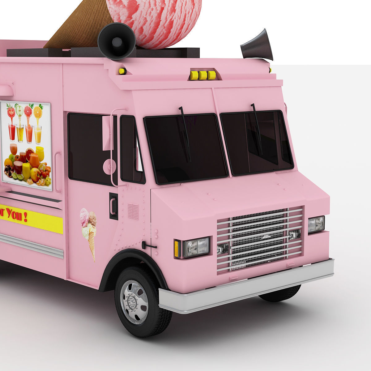 Ice Cream Truck 3 3D model_6