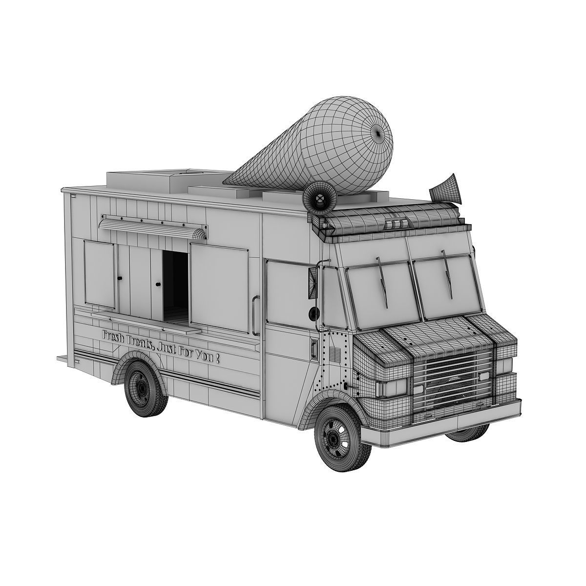 Ice Cream Truck 3 3D model_11