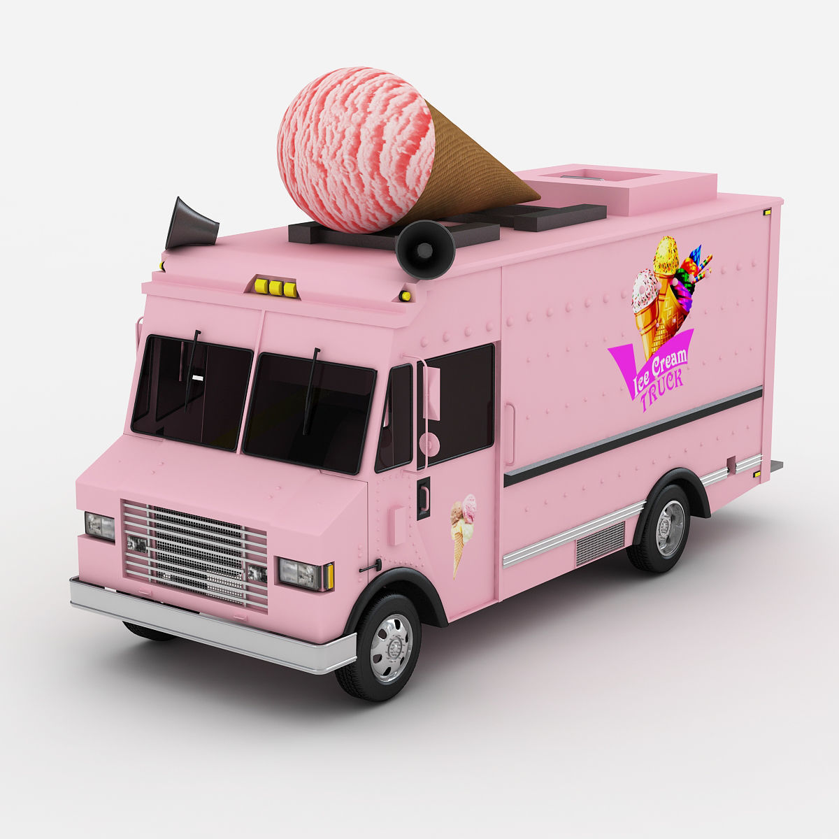 Ice Cream Truck 3 3D model_4