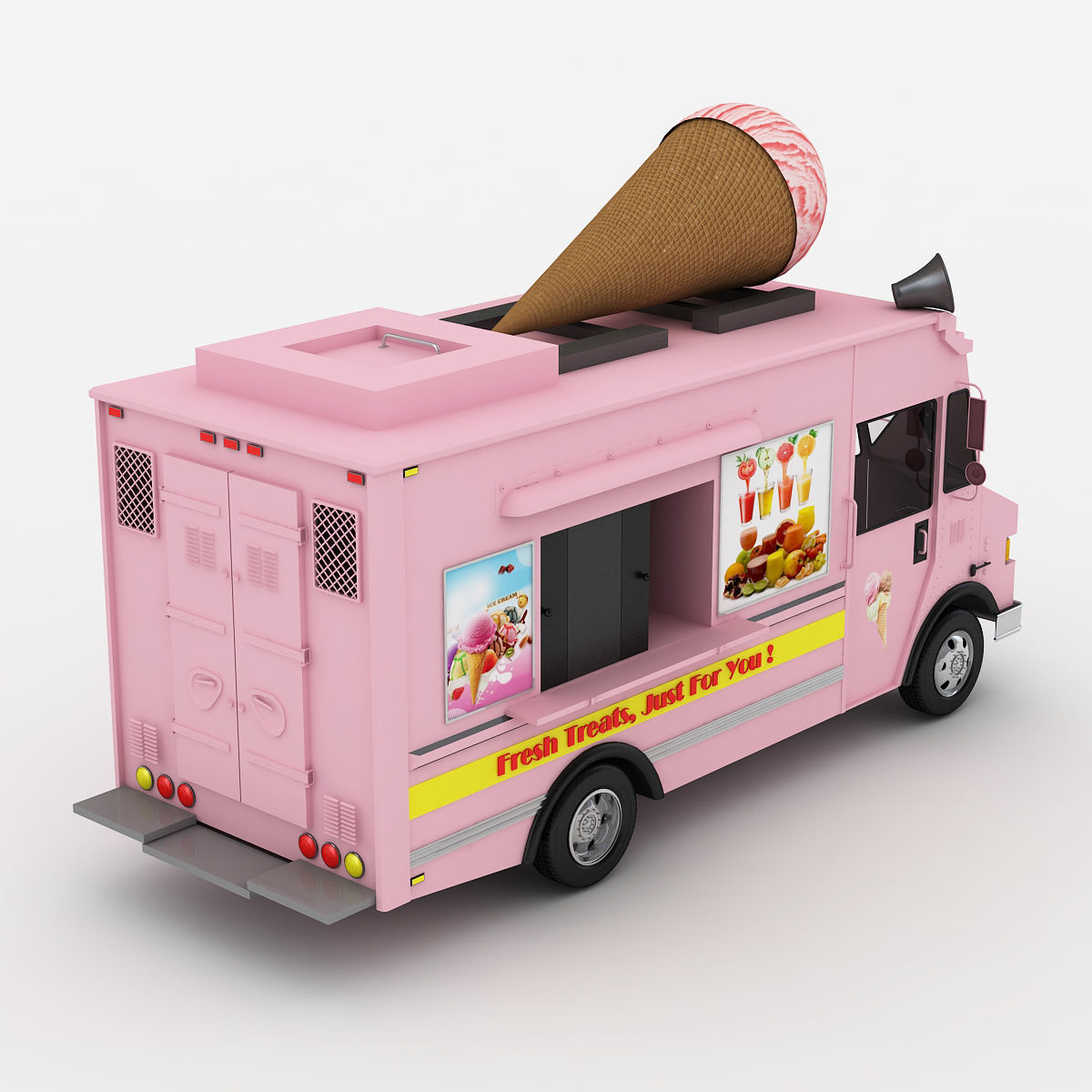Ice Cream Truck 3 3D model_1