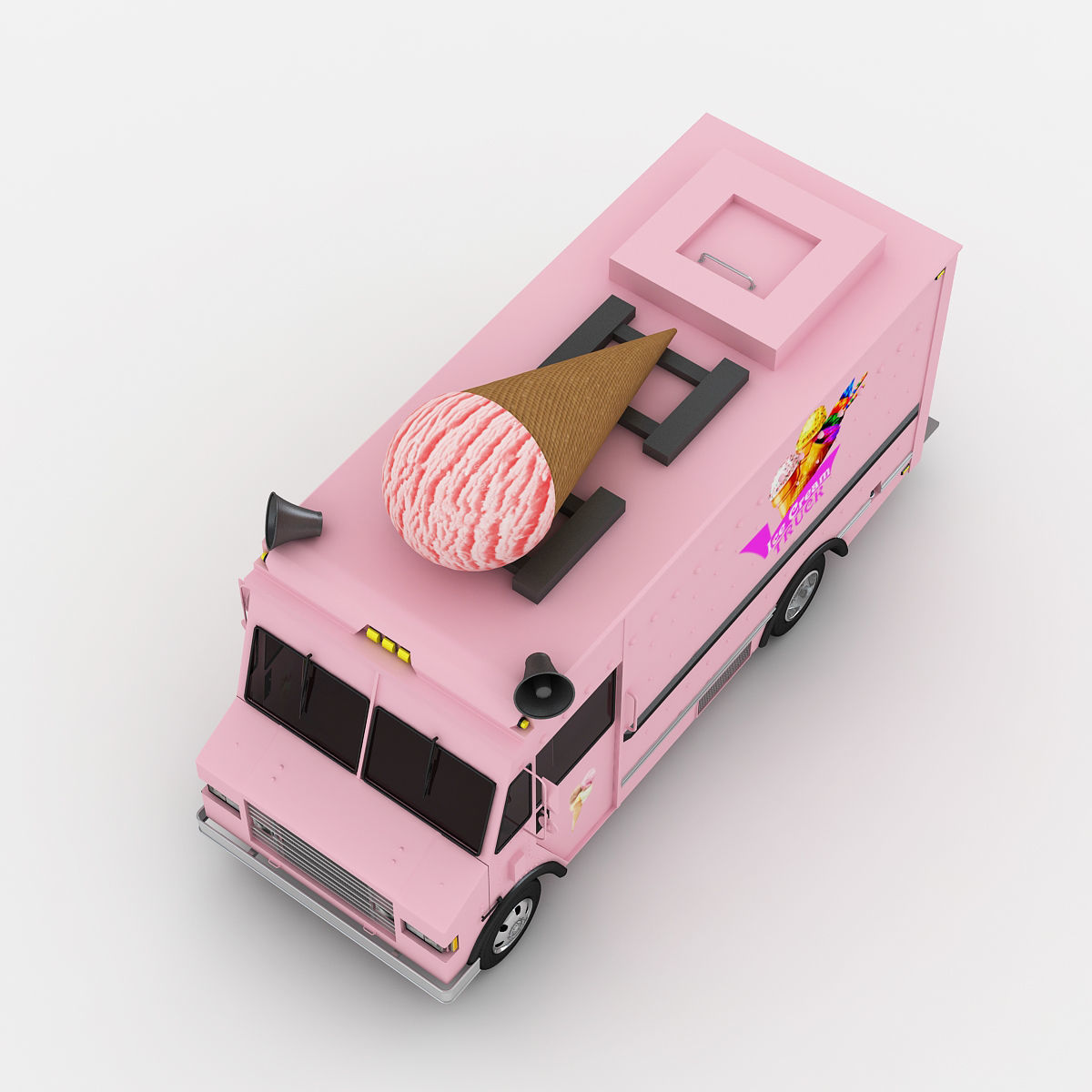 Ice Cream Truck 3 3D model_5
