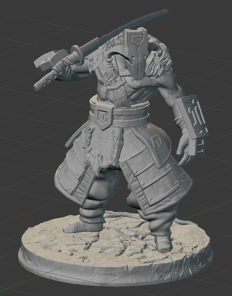 Juggernaut Dota 2 high poly 3D print model_7