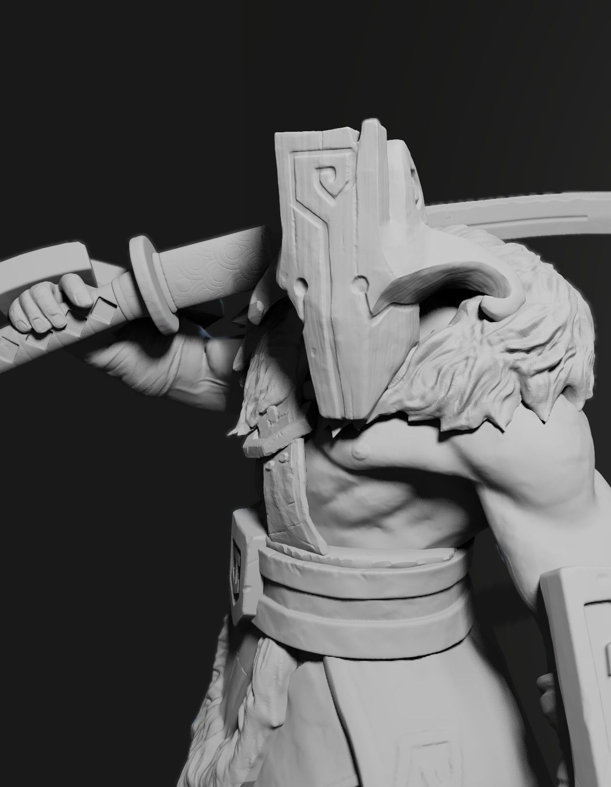 Juggernaut Dota 2 high poly 3D print model_1