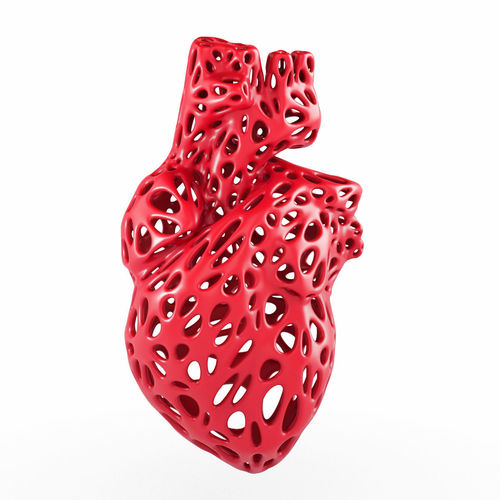 Heart Wireframe 3D print model