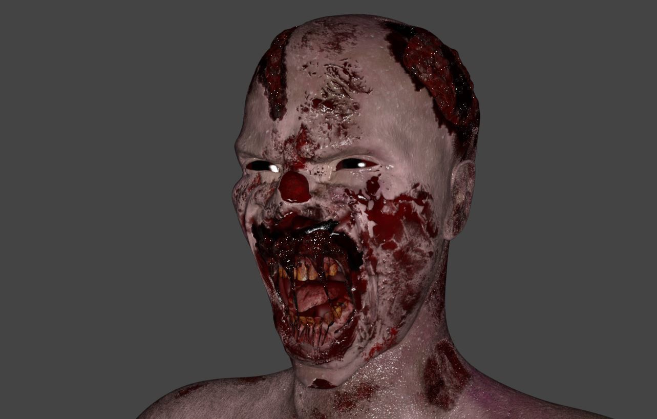 Zombie - Game Character 3D model_7