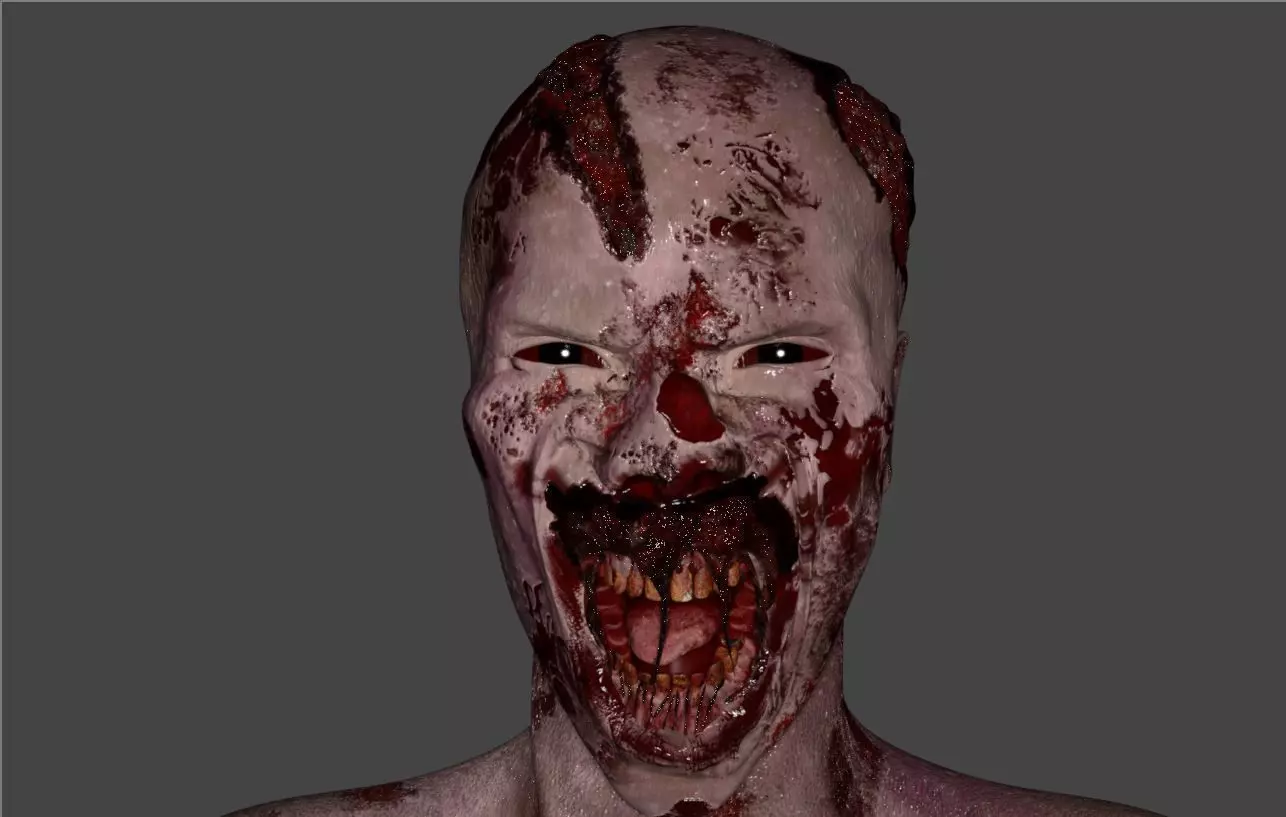 Zombie - Game Character 3D model_0