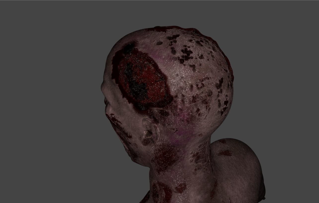 Zombie - Game Character 3D model_5
