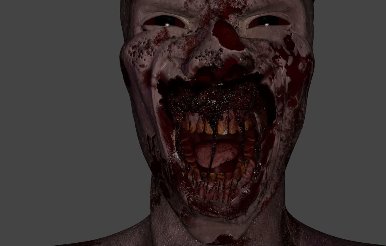 Zombie - Game Character 3D model_2