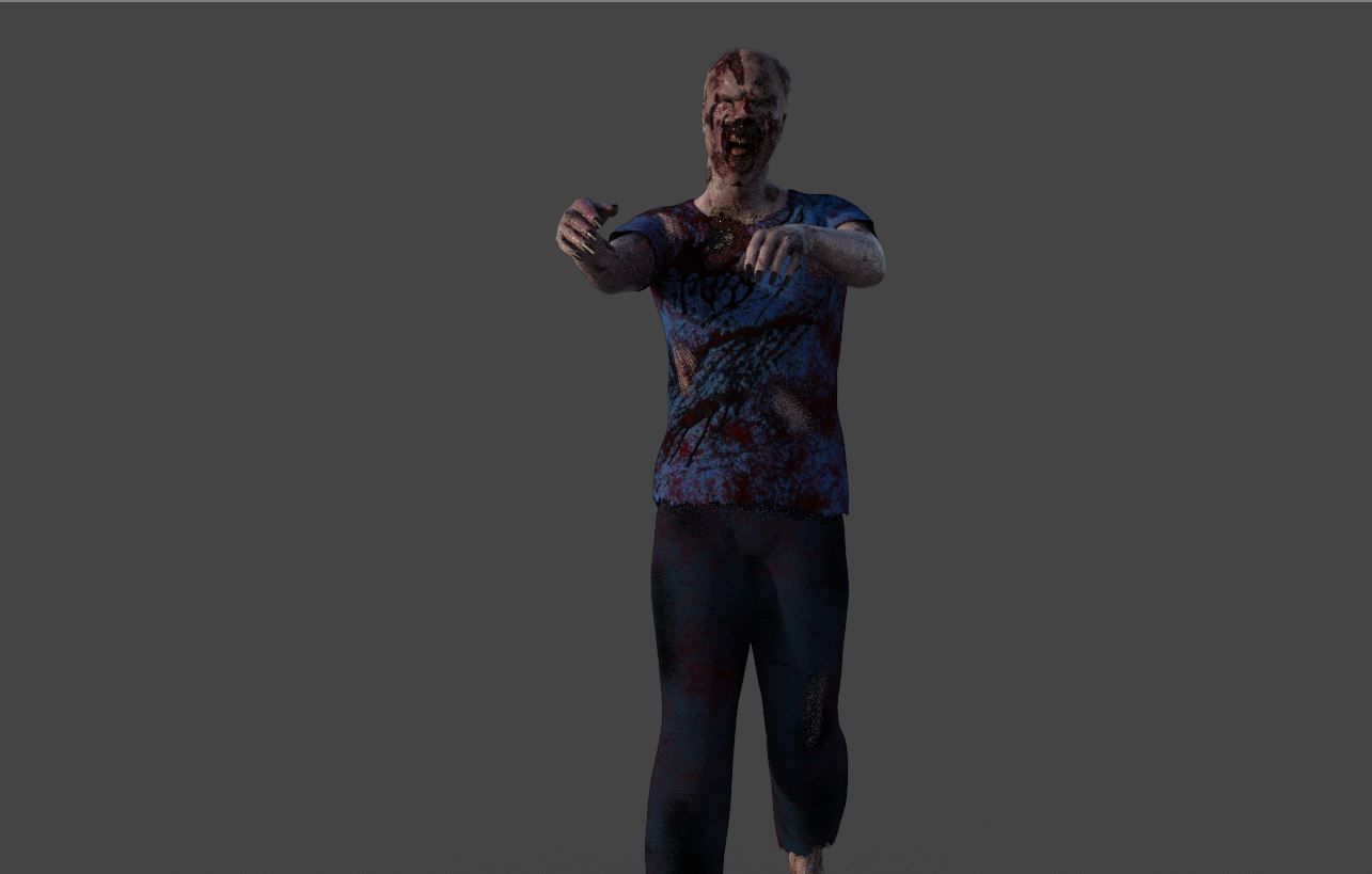 Zombie - Game Character 3D model_19