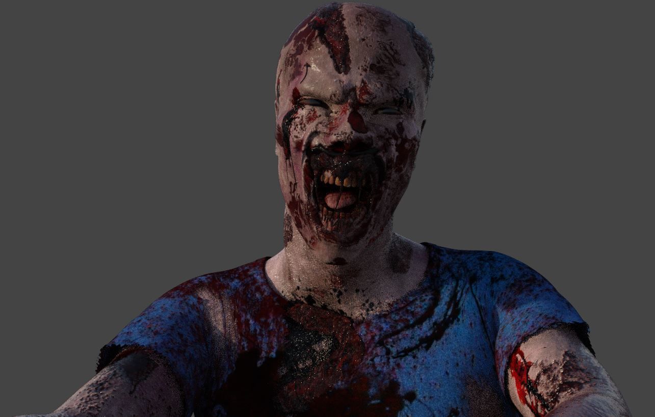 Zombie - Game Character 3D model_1