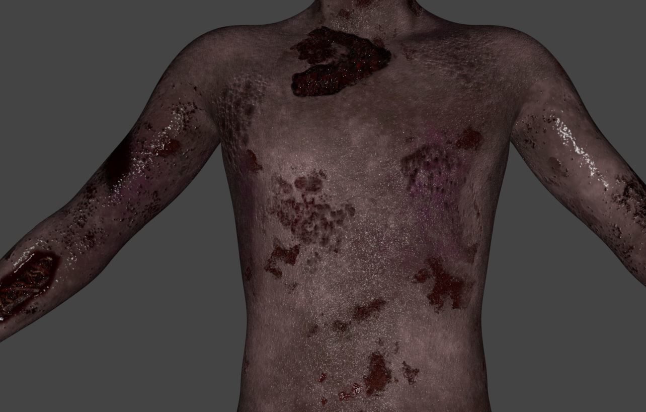 Zombie - Game Character 3D model_12