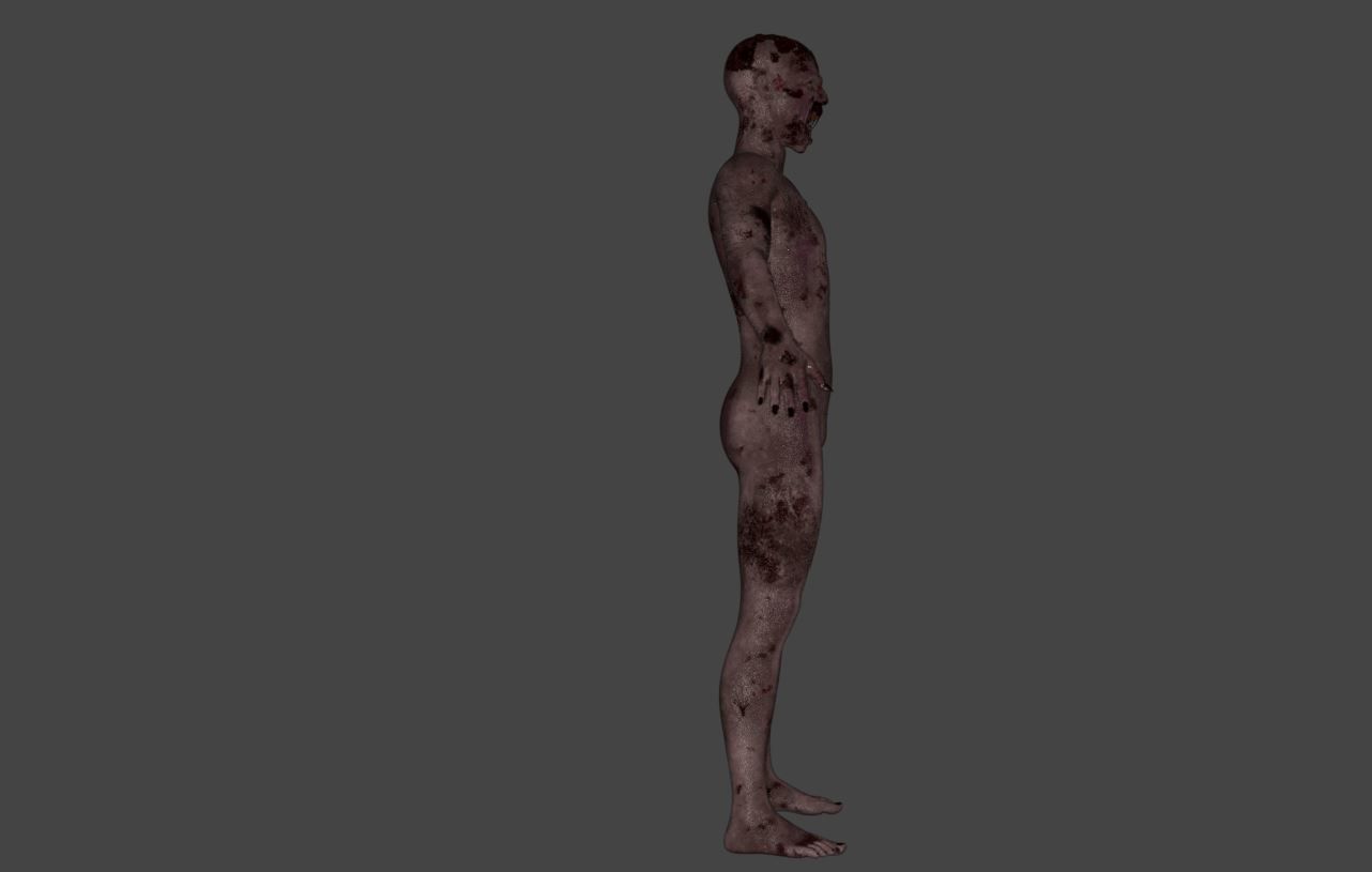 Zombie - Game Character 3D model_8