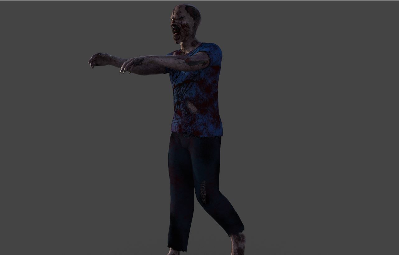 Zombie - Game Character 3D model_20