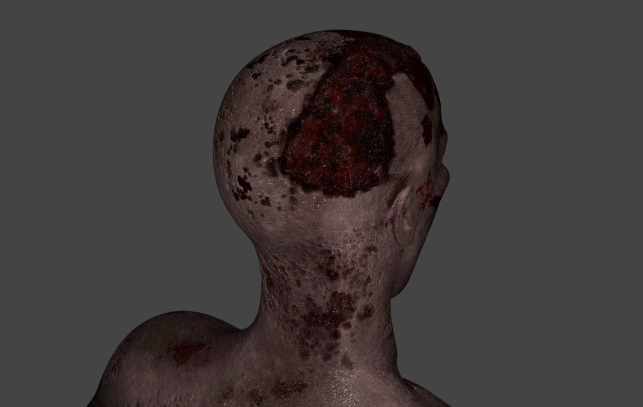 Zombie - Game Character 3D model_4