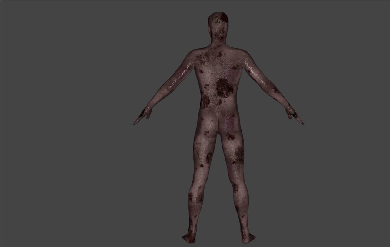 Zombie - Game Character 3D model_10