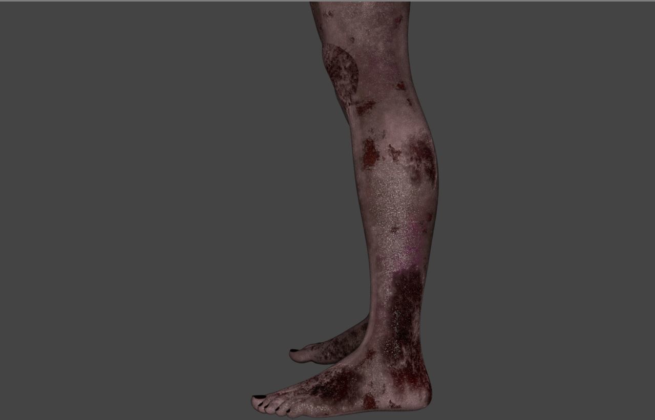 Zombie - Game Character 3D model_11
