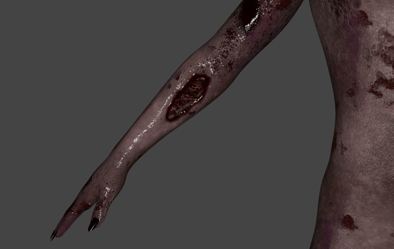 Zombie - Game Character 3D model_13