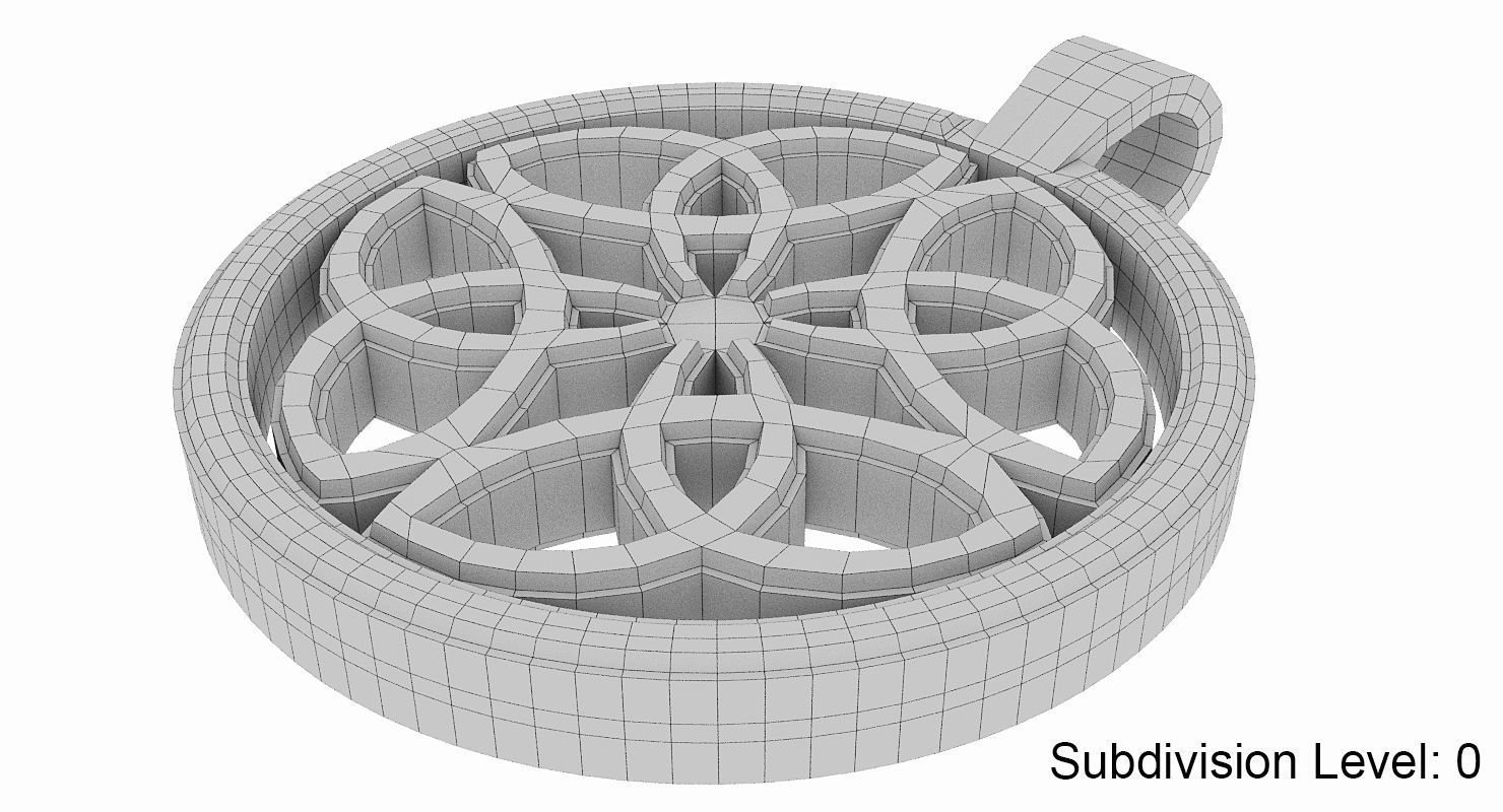 Dara Knot Pendant 3D print model_5