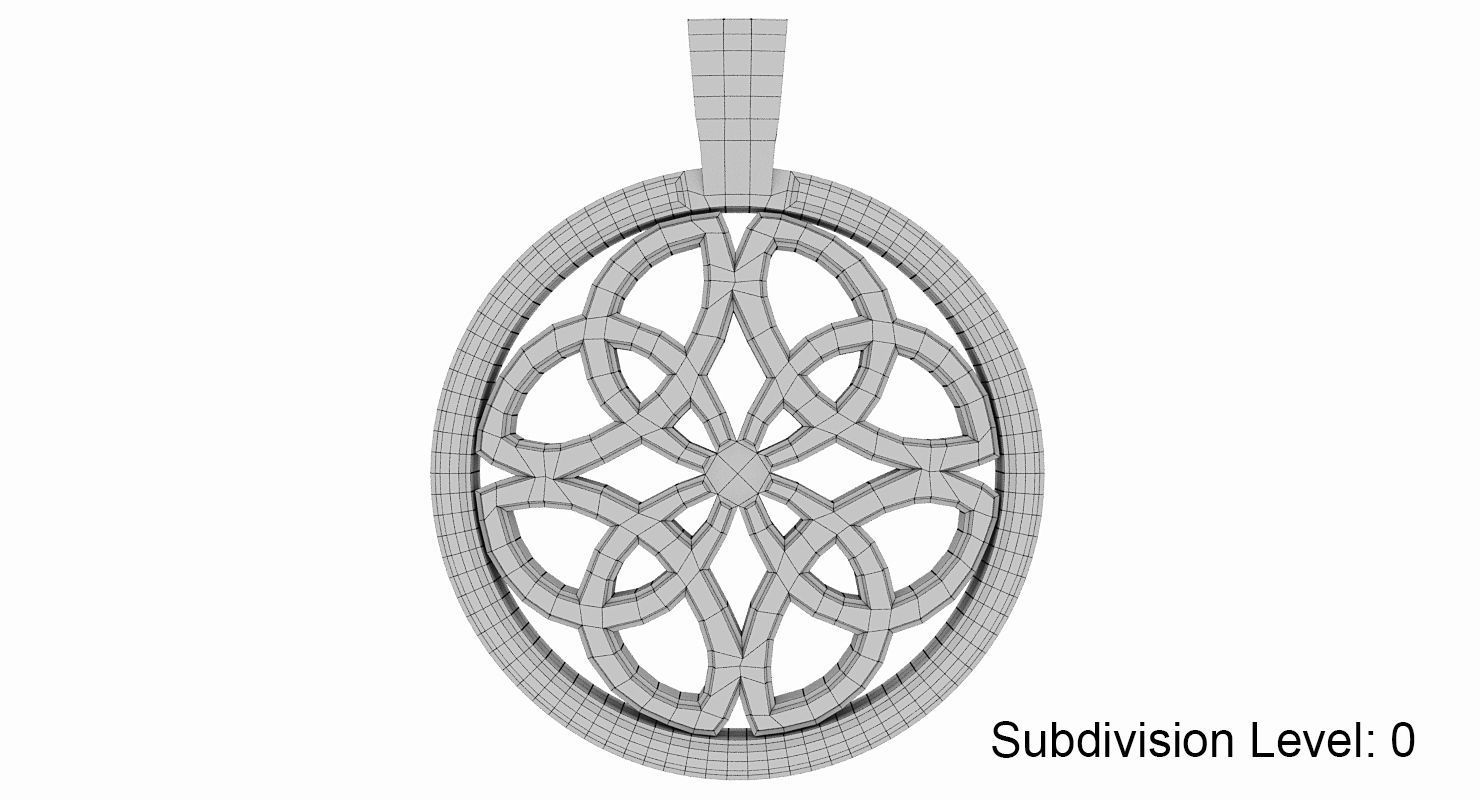 Dara Knot Pendant 3D print model_4