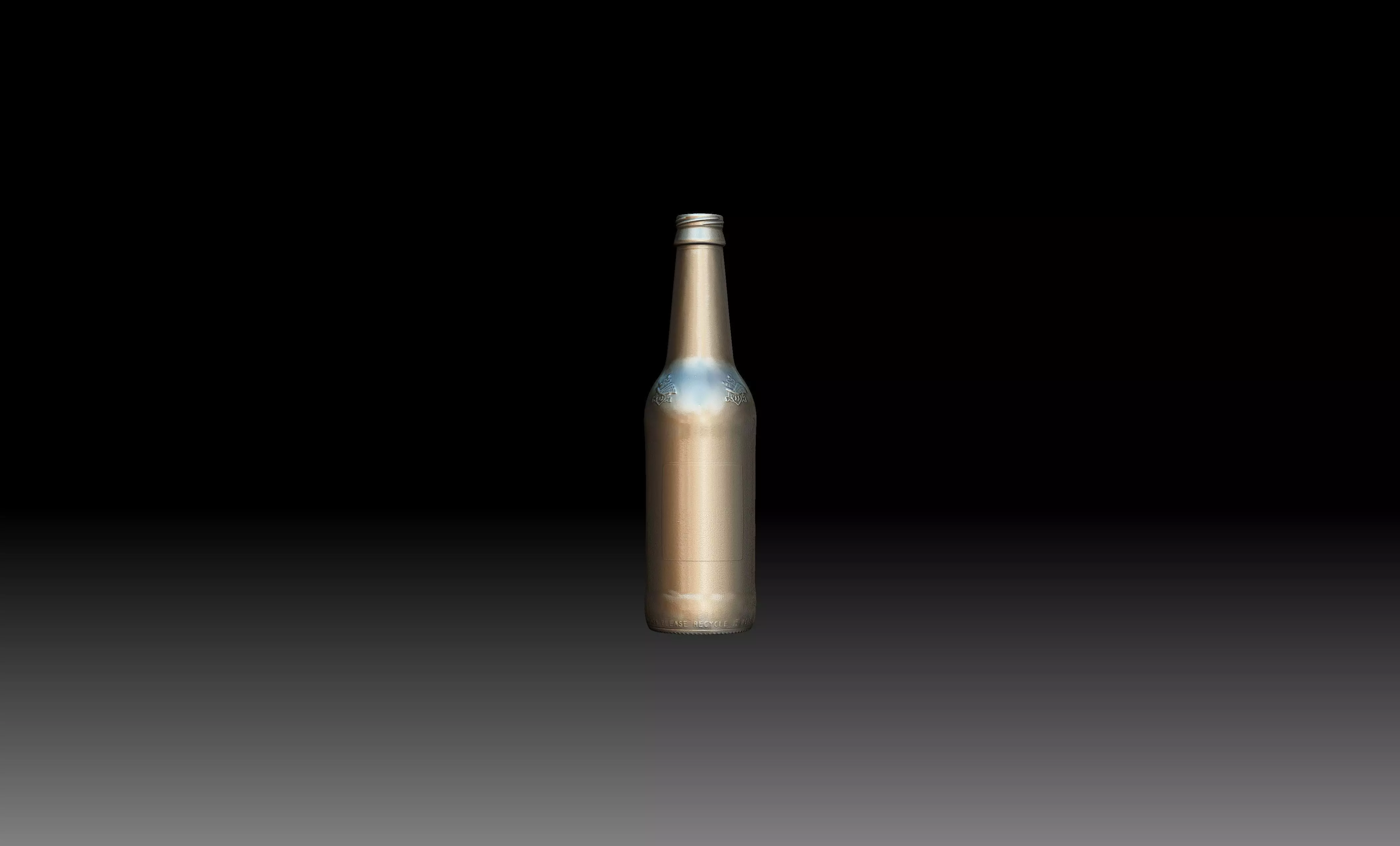 Bud Light Beer Bottle 3D Scan 3D model_0
