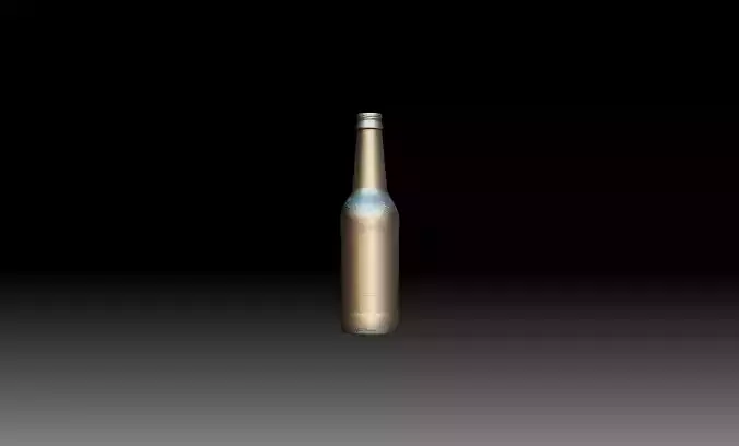 Bud Light Beer Bottle 3D Scan 3D model