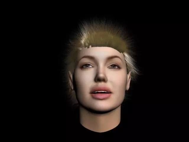 face angelina jolie 3D print model_0
