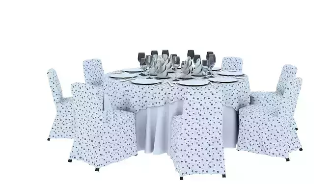 Dining Table 7 Seater 3D print model