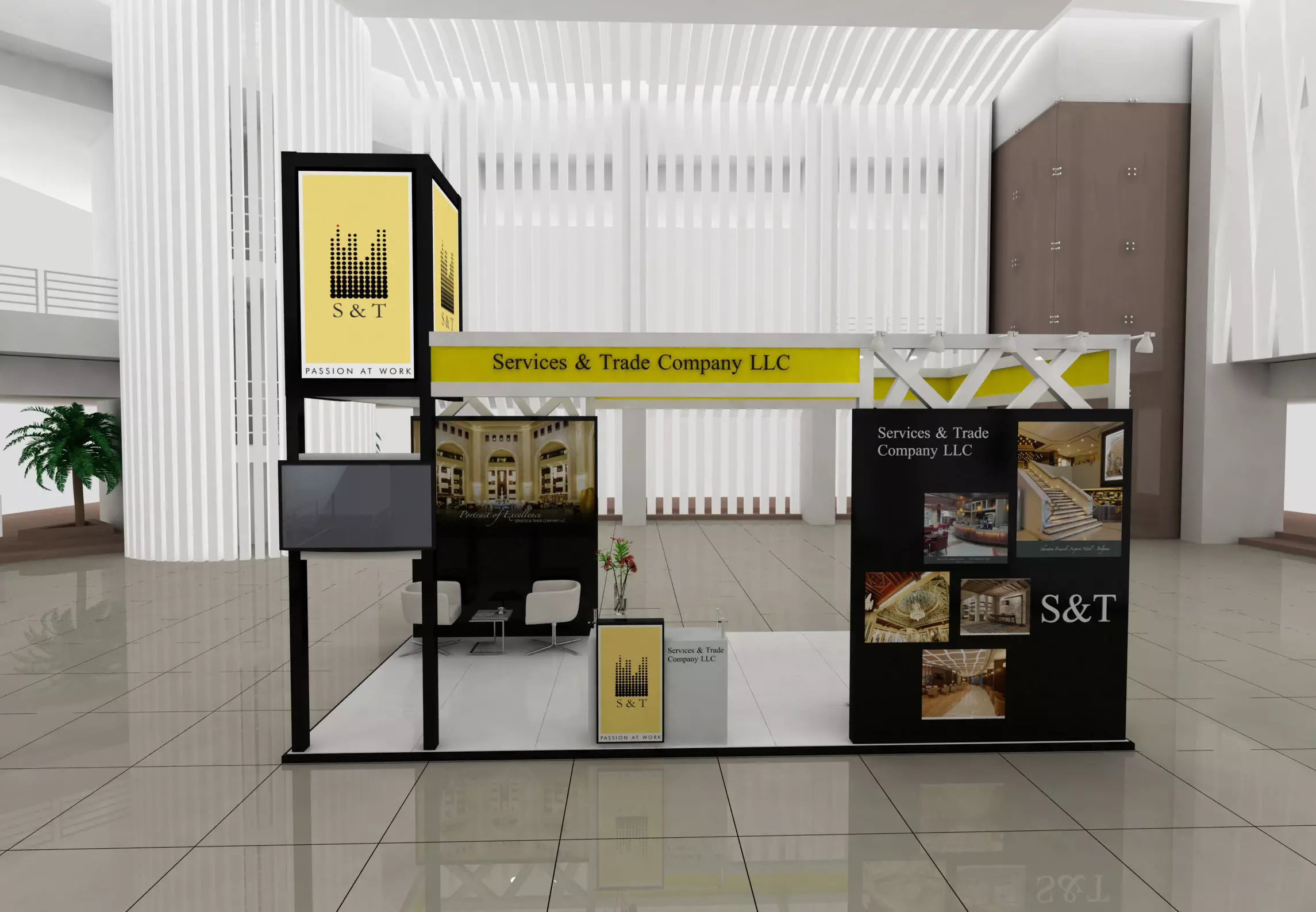6 X 3 M E X H I B I T I O N B O O T H D E S I G N exhibition ... 3D model