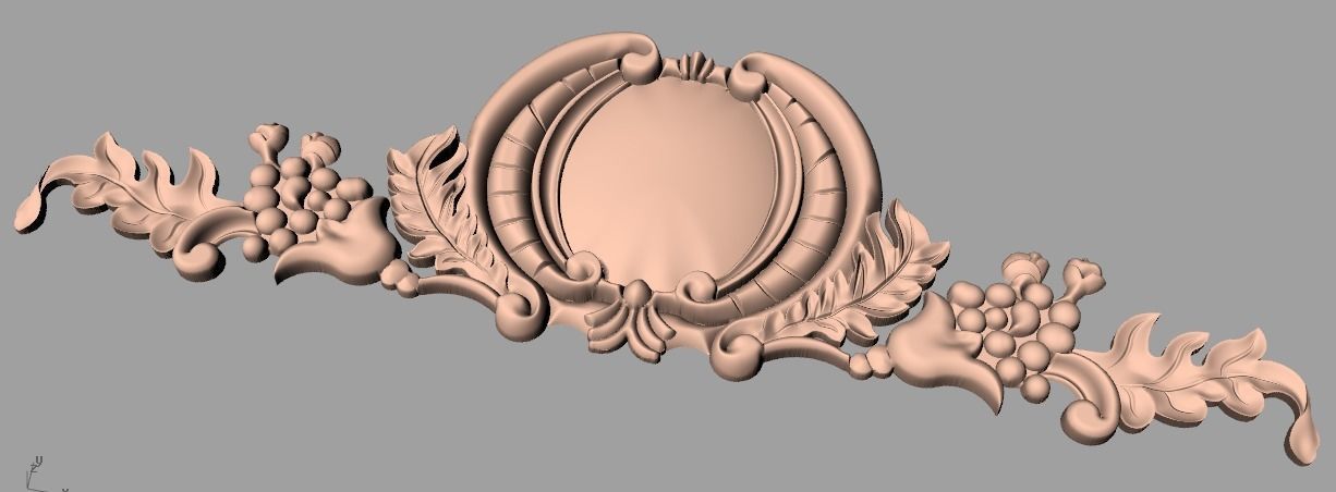 Artcam 3D relief STL models for CNC woodworking E145 3D model_1