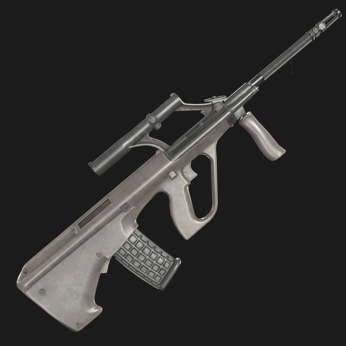 AUG A1 Assault Rifle Low-poly 3D model_1
