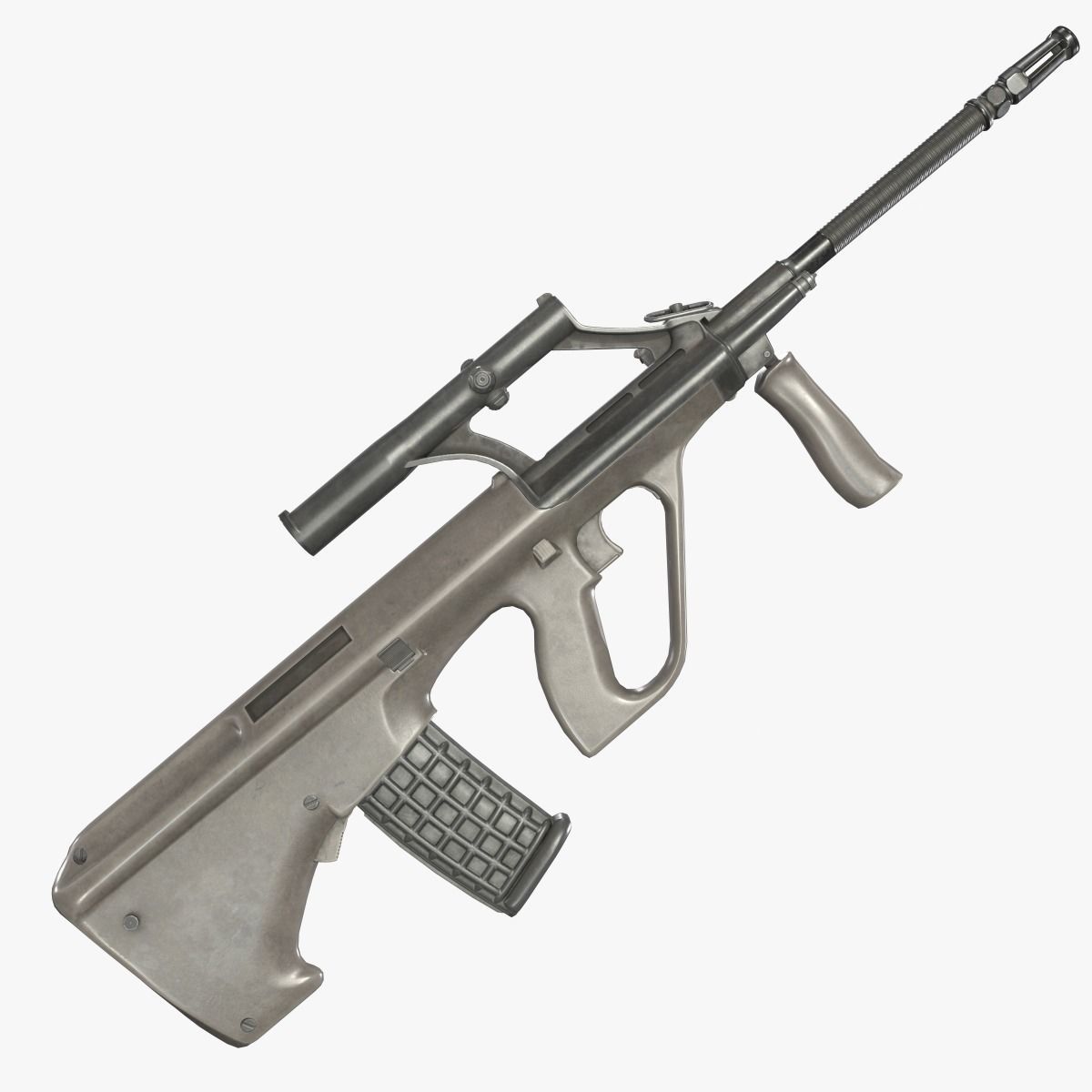 AUG A1 Assault Rifle Low-poly 3D model_2