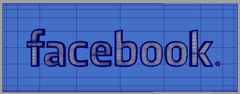 FaceBook 3d Logo 3D model_3