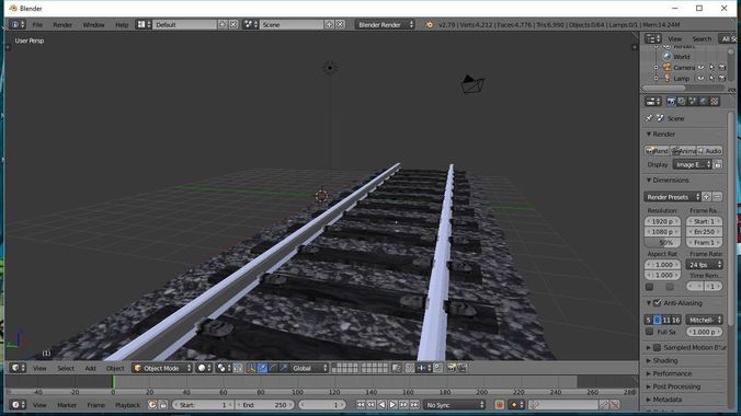 Train Track 3D print model
