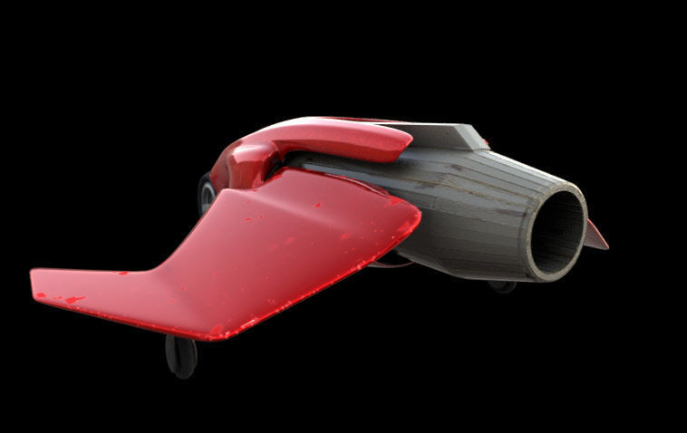 Science Fiction Remote Land Vehicle Craft 3D model_3