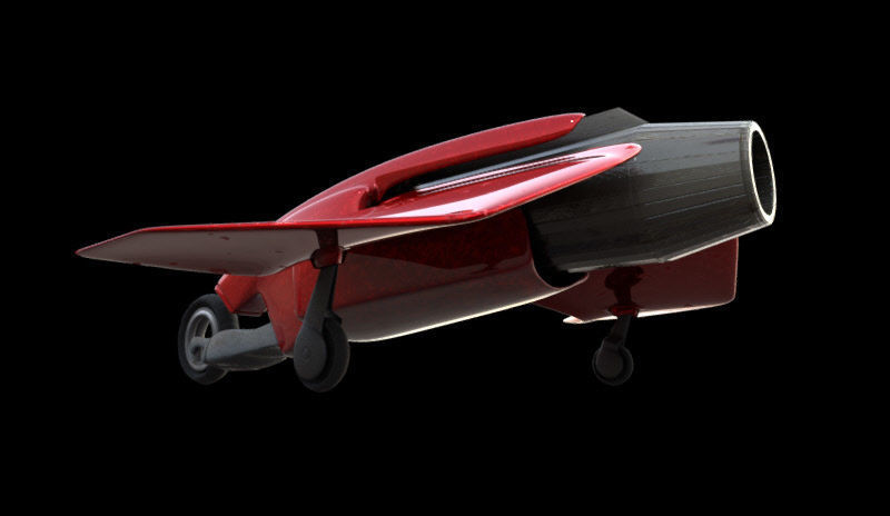 Science Fiction Remote Land Vehicle Craft 3D model_4