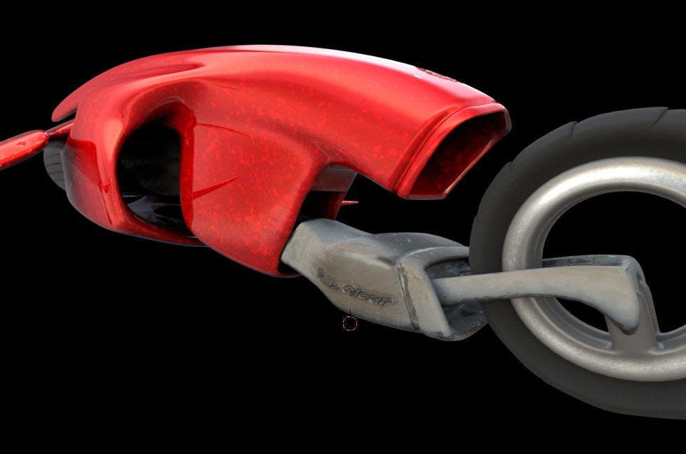 Science Fiction Remote Land Vehicle Craft 3D model_1