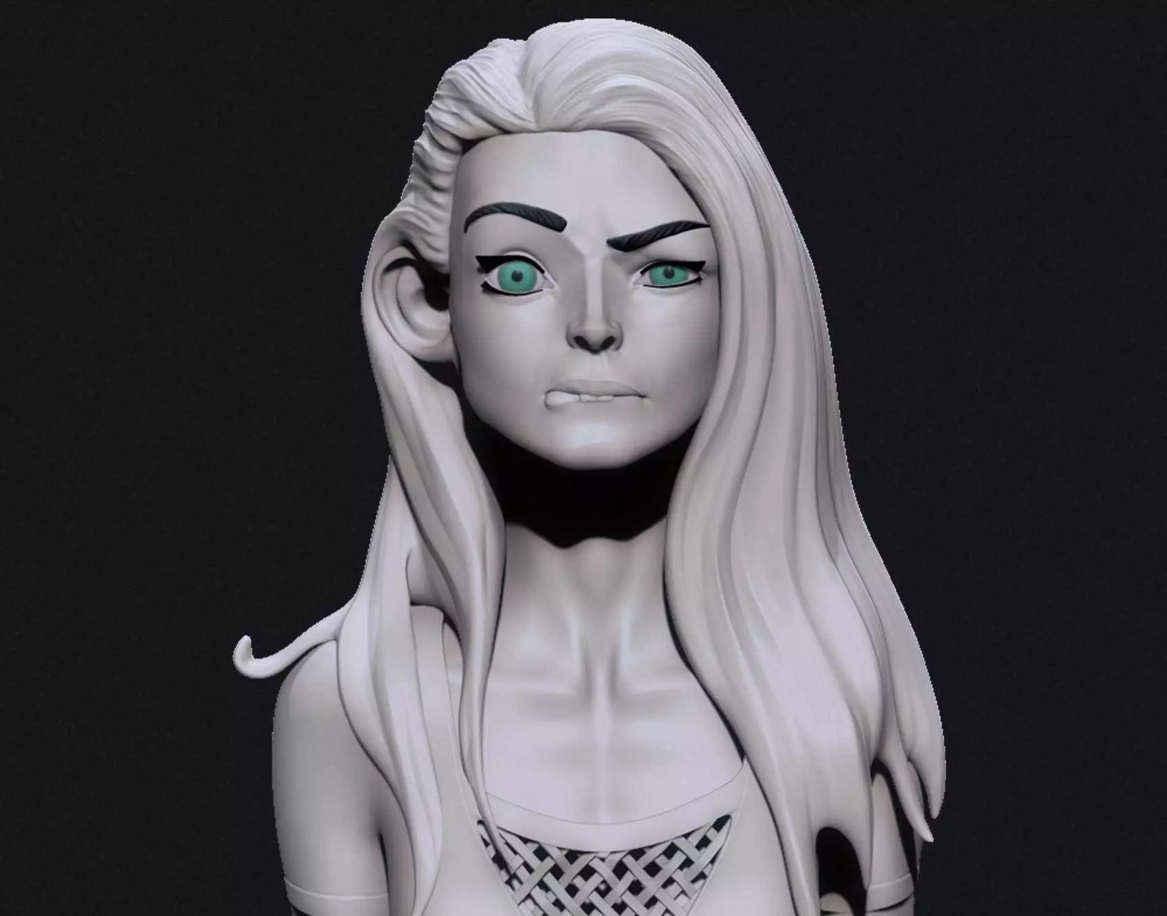 Stylized girl Free 3D model