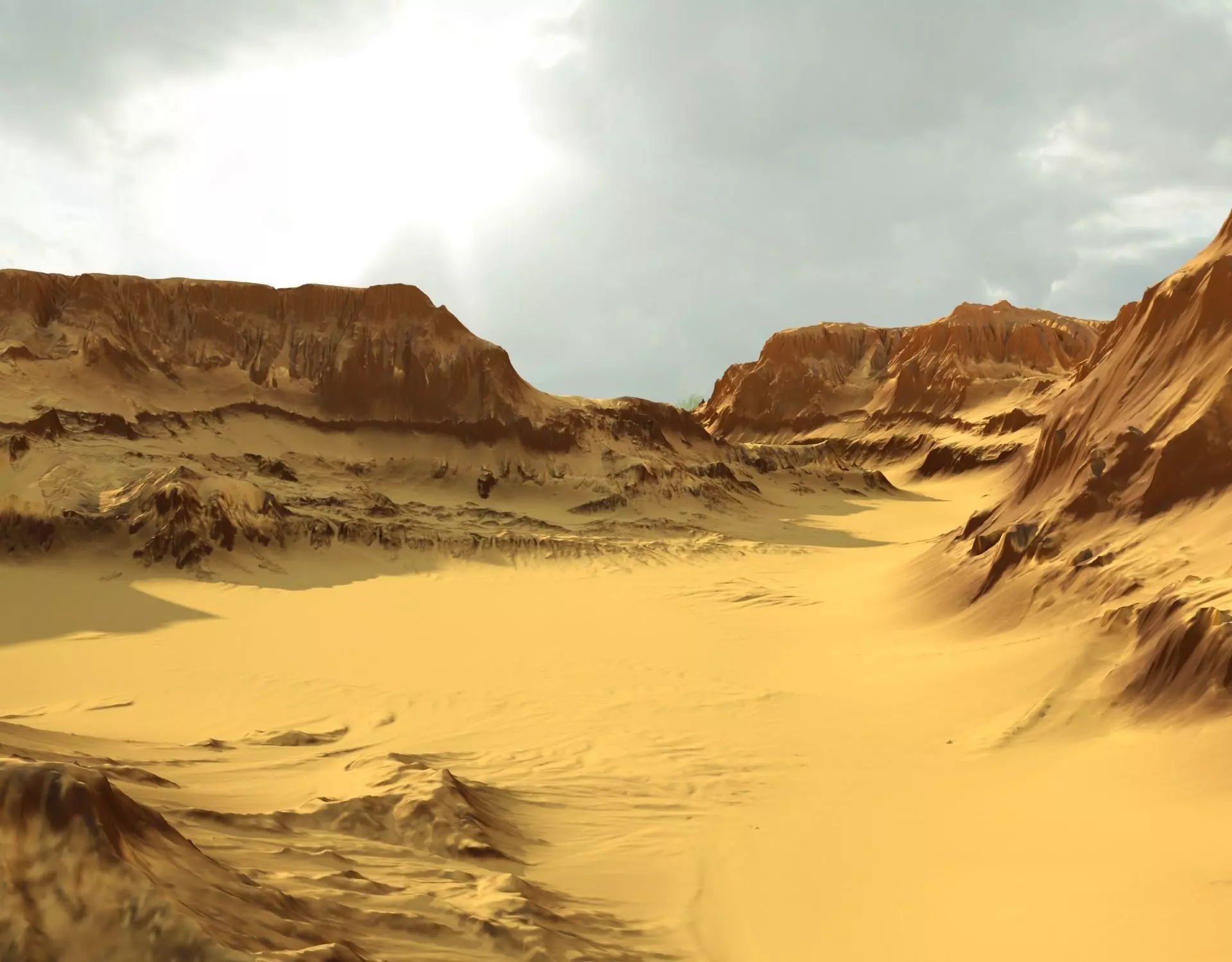 3D Canyon and Texture - High poly 3D model_0