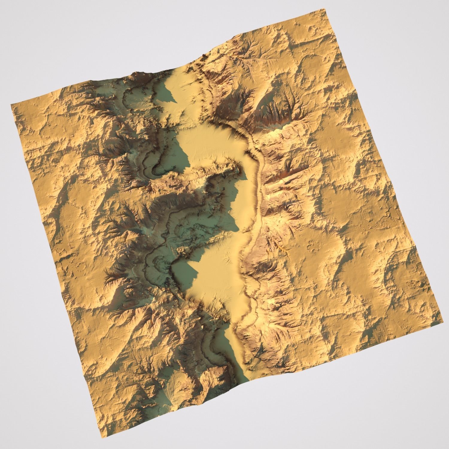 3D Canyon and Texture - High poly 3D model_1