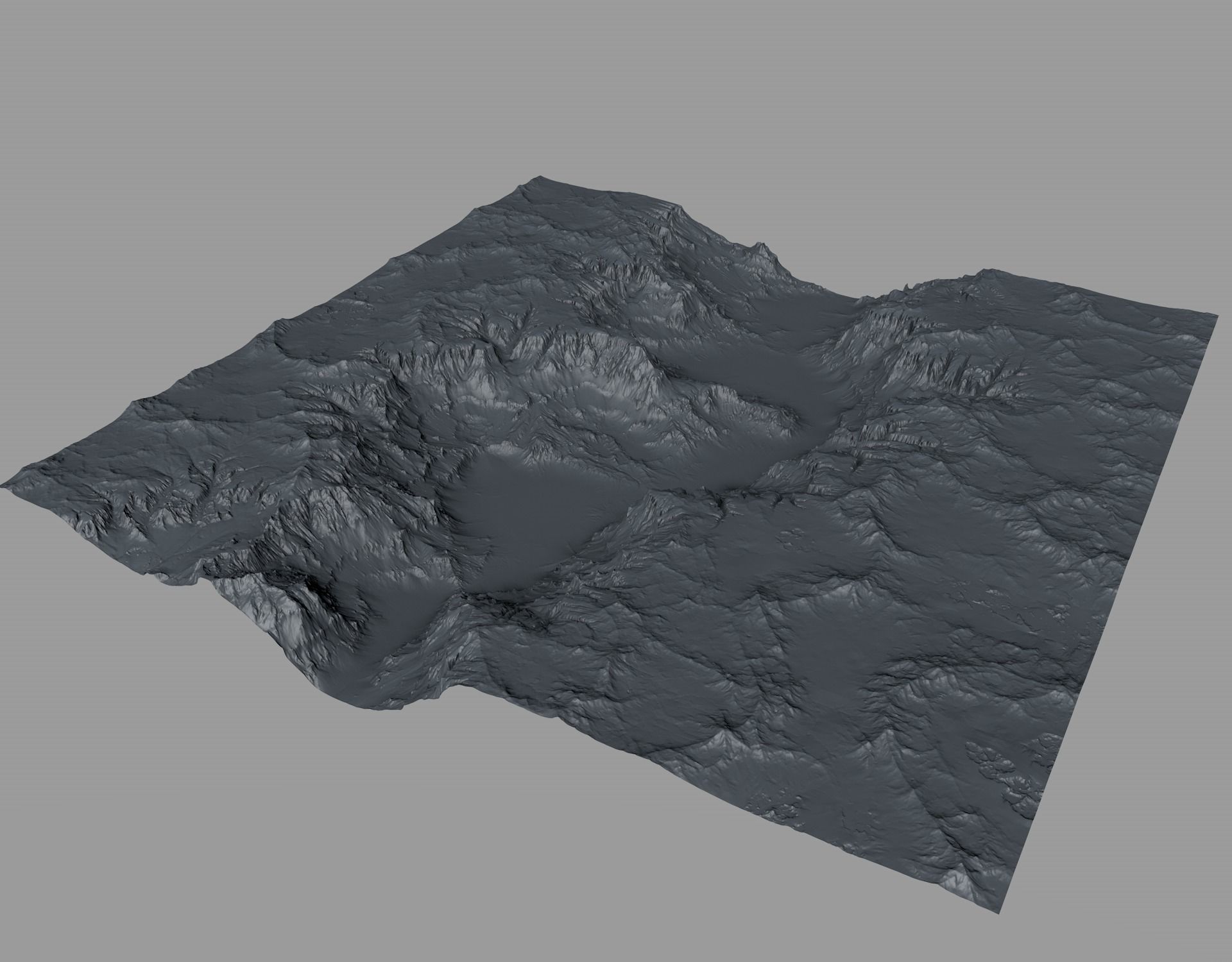 3D Canyon and Texture - High poly 3D model_3