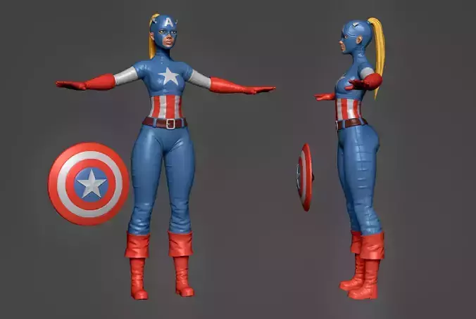 Captain America Lady