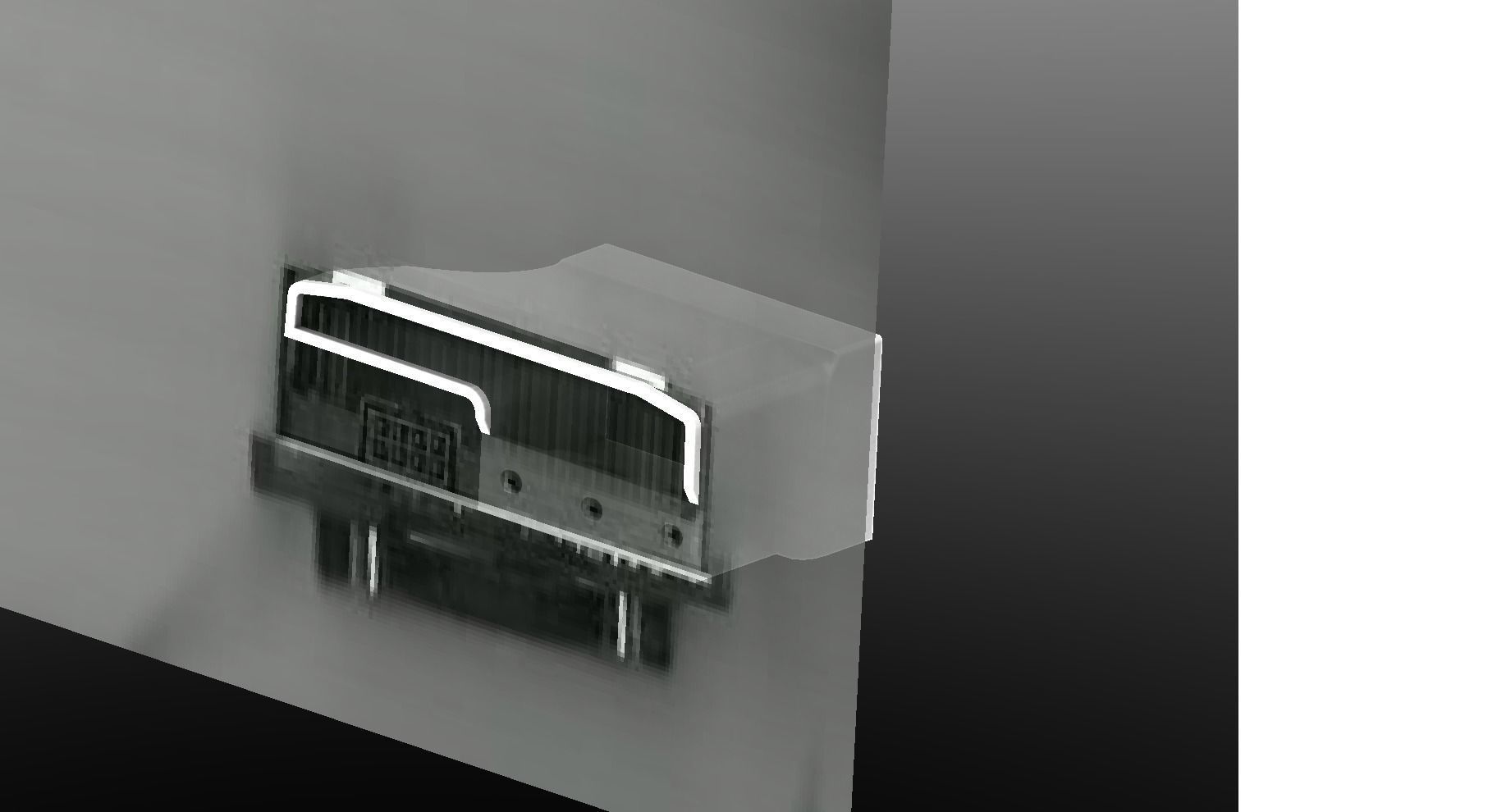 NVIDIA Tesla K80 V100 M40 cooling fan shroud duct 3D print model_3