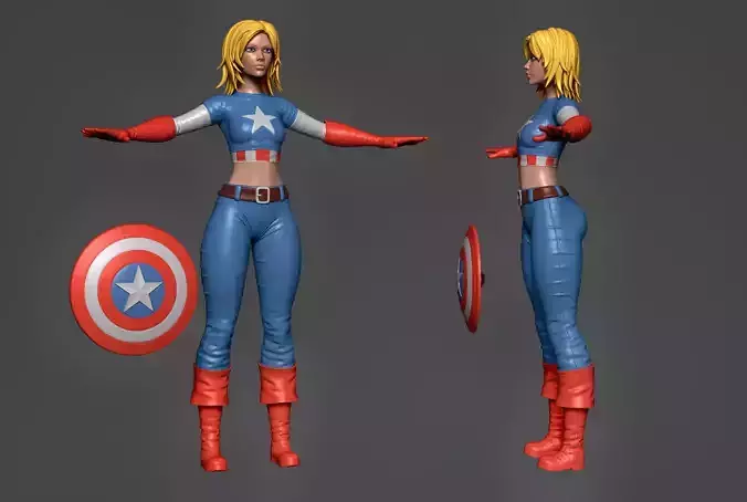 Captain America Lady 3