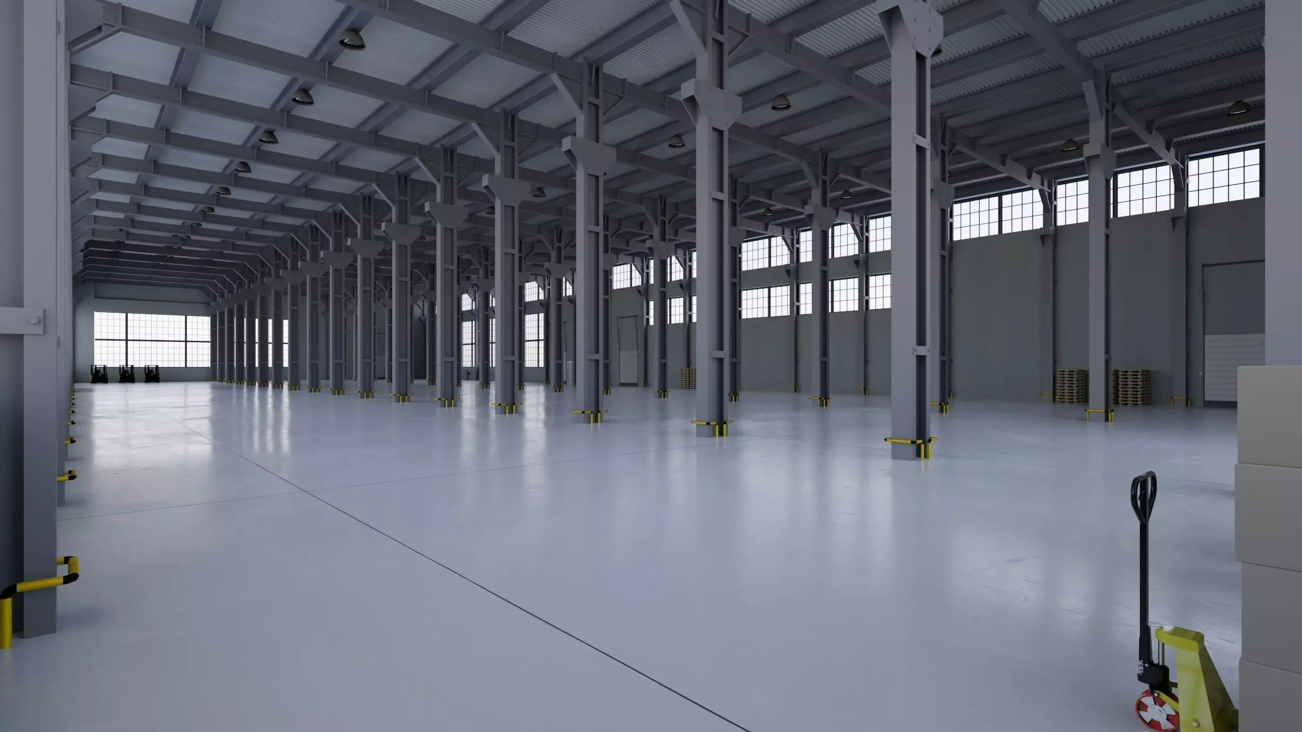 Factory Warehouse 1b Low-poly 3D model_0