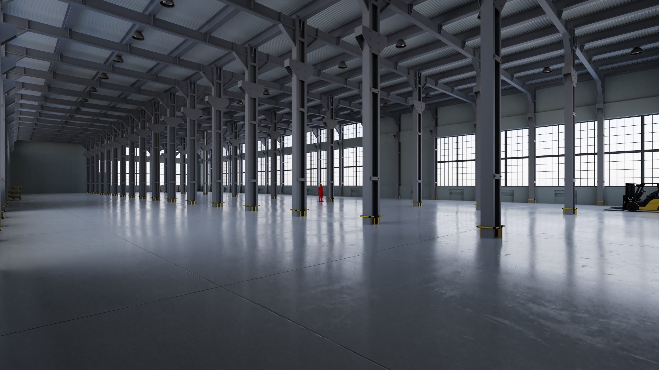 Factory Warehouse 1b Low-poly 3D model_7